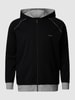Boss Black Big&Tall PLUS SIZE Sweatjacke mit kontrastiven Details Schwarz