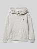 Polo Ralph Lauren Kids Hoodie met labelstitching Middengrijs gemêleerd