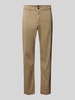 BOSS Orange Regular Fit Chino mit Gürtelschlaufen Beige