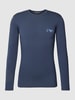 Emporio Armani Longsleeve mit Label-Print Marine