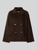 Smith and Soul Cabanjacke mit doppelreihiger Knopfleiste Dunkelbraun