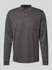 RAGMAN Regular fit poloshirt met borstzak Antraciet