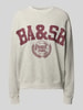 ba&sh Sweatshirt mit Label-Print Modell 'BENJAMIN' Hellgrau Melange