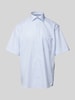 Eterna Comfort Fit Business-Hemd mit Allover-Muster Bleu