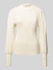 Only Strickpullover mit Stehkragen Modell 'KATIA' Offwhite Melange