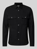 Jack & Jones Slim Fit Freizeithemd mit Brustpattentaschen Modell 'DARREN' Black