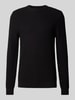 MCNEAL Strickpullover mit Strukturmuster Black