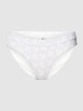 TOMMY HILFIGER Bikini-Slip mit Logo-Muster Offwhite Melange