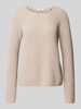 Fynch-Hatton Gebreide pullover met ronde hals Beige gemêleerd