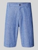 Tom Tailor Denim Relaxed Fit Chinoshorts aus Leinen-Baumwoll-Mix Hellblau Melange