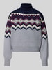 Dale of Norway Sweter z golfem o luźnym kroju z mieszanki wełny model 'RANDABERG' Jasnoniebieski melanż