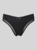 HUGO String mit Spitzenbesatz Modell 'UNIQUE' Black