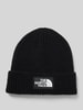 The North Face Strickmütze mit Label-Patch Black