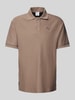PUMA PERFORMANCE Relaxed Fit Poloshirt mit Label-Stitching Taupe