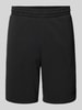 REVIEW Relaxed Fit Sweatshorts mit Label-Stitching Black