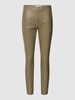 Raffaello Rossi Skinny Fit Hose in Leder-Optik Modell 'RESA' Khaki