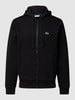 Lacoste Sweatjacke mit Label-Detail Schwarz