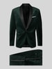 Lindbergh Slim fit pak van fluweel Donkergroen
