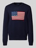 Polo Ralph Lauren Gebreide trui met motiefprint Donkerblauw