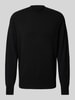 CK Calvin Klein Gebreide pullover met labeldetail Zwart