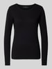 Vero Moda Regular Fit Strickpullover mit Rundhalsausschnitt 'CARE STRUCTURE' Black