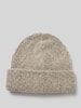 Pieces Beanie mit Umschlag in Melange Modell 'PYRON' Beige