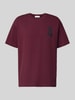 Armedangels Oversized T-Shirt aus Bio-Baumwolle Modell 'AADRU' Bordeaux
