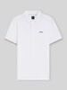 BOSS Green koszulka polo o kroju slim fit z wytłoczeniem emotikon piłki tenisowej model 'PL_TOC GAME1' Biały