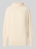 Zero Strickpullover aus Viskose-Mix mit Stehkragen Offwhite
