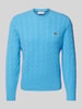 Lacoste Strickpullover  mit Logo-Patch Bleu