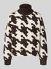 Vero Moda Regular Fit Rollkragenpullover mit Allover-Muster Modell 'HURLEY' Schoko