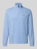Polo Ralph Lauren Sweatshirt met opstaande kraag Lichtblauw gemêleerd