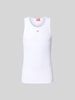 Diesel Tanktop mit Label-Detail Weiss