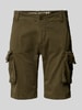 Alpha Industries Regular Fit Cargoshorts mit Label-Stitching Modell 'CREW SHORT' Oliv