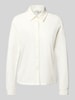 s.Oliver RED LABEL Regular fit overhemdblouse van katoenmix Offwhite