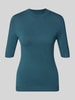 COMMA Slim fit gebreide pullover van viscosemix Petrol