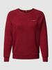 Tommy Hilfiger Curve PLUS SIZE Sweatshirt mit Label-Print Dunkelrot