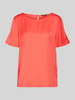 comma Blouseshirt met zijsplitten Rood