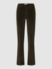 Brax Slim Fit Jeans in Samt-Optik Modell 'Mary' Dunkelgruen