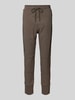 MAC Slim fit stoffen broek met siernaden, model 'FUTURE 2.0' Beige