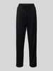Christian Berg Woman Broek met elastische band en tunnelkoord Zwart
