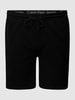 Calvin Klein Jeans Plus PLUS SIZE Sweatshorts mit Galonstreifen Schwarz