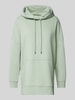 Marc O'Polo Oversized Hoodie aus reiner Baumwolle mit Seitenschlitzen Mint