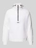 BOSS Green Sweatshirt mit Stehkragen Modell 'Zartic' Weiss