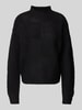 Vero Moda Regular Fit Strickpullover mit Stehkragen Modell 'MOON' Black