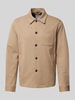 Lindbergh Hemdjacke mit Kentkragen Sand