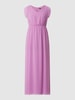 comma Maxi-jurk van chiffon  Paars