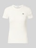 Lacoste slim fit T-shirt van zuiver katoen model 'TF5538' Offwhite