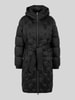 Marc Cain Regular fit gewatteerde mantel met tailleriem 'OUTDOOR' Zwart