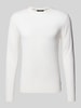 Roy Robson Gebreide pullover met ronde hals Offwhite